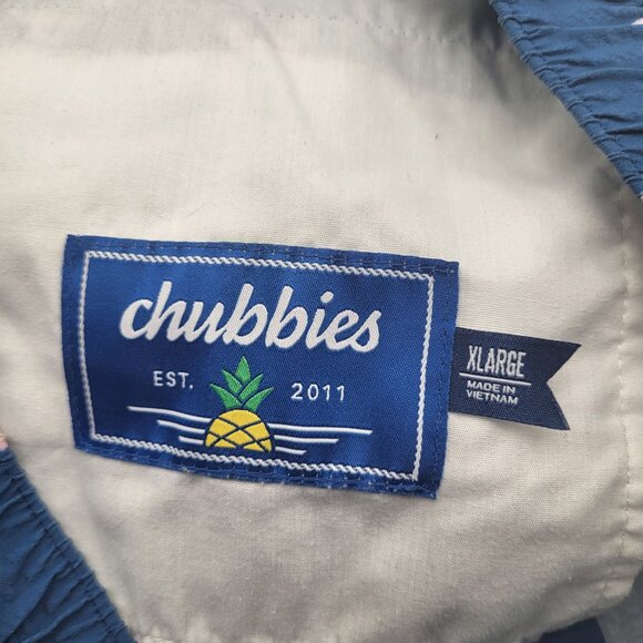 CHUBBIES Men's Shorts Elastic Waist Stretch Blue Pink Lobsters 6" Inseam - Picture 6 of 12